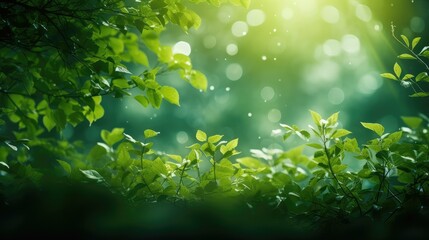 lush green glow background