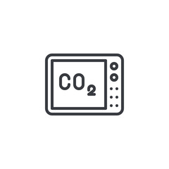 CO2 Monitor line icon