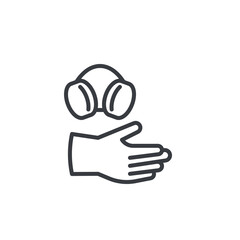 Safety Gear line icon