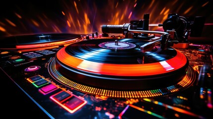 needle dj turn table