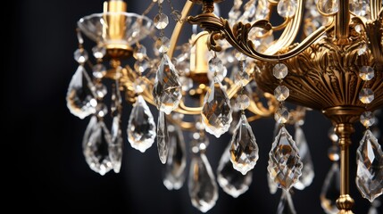 crystal gold chandelier