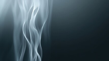 Obraz premium Abstract White Lines on Blue-Gray Gradient Background