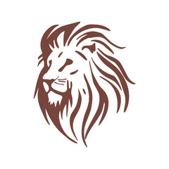 This elegant lion silhouette represents strength, courage and leadership, making it the perfect symbol for a brand that upholds the values ​​of excellence and steadfastness