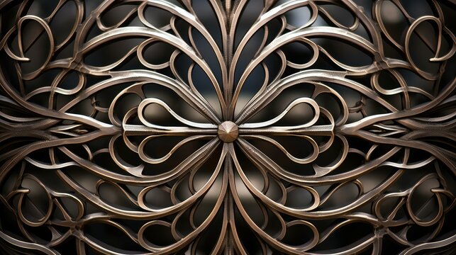 intricate metal cut design