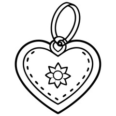 Whimsical Love Charms in Line Art