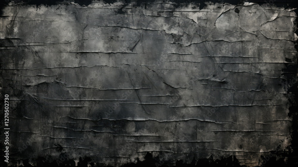 Wall mural rough black grunge paper