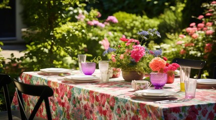 Obraz premium colorful summer table