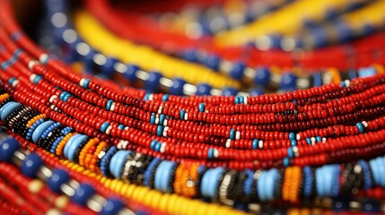 beaded african texture