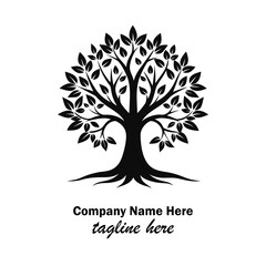 Obraz premium tree logo design here 