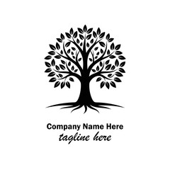 Fototapeta premium tree logo design here 