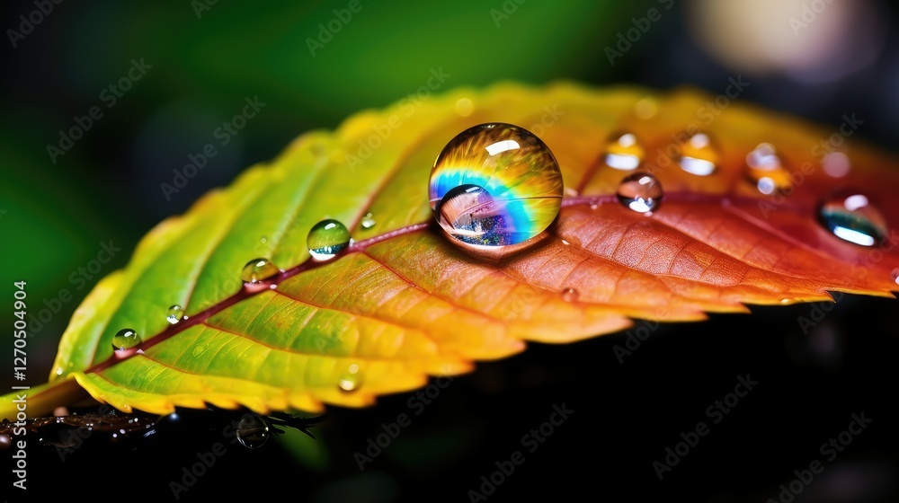 Canvas Prints nature water drop on leaves background