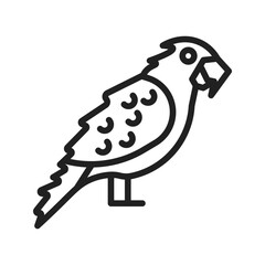 Scarlet Macaw icon vector image. Suitable for mobile apps, web apps and print media.