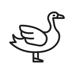 Goose icon vector image. Suitable for mobile apps, web apps and print media.