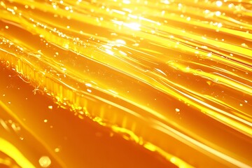 Elegant Honey-Colored Abstract Background &ndash; Dynamic Striped Pattern & Glossy Light