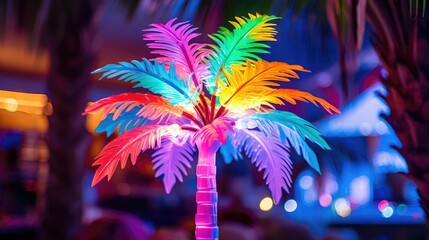 theme plastic palm tree