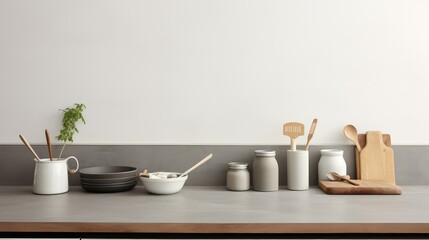 Fototapeta premium industrial kitchen counter top