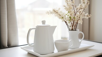 Obraz premium mugs coffee on white