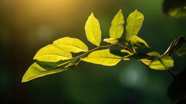 silhouette senna leaf