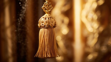 Fototapeta premium shimmer gold tassel