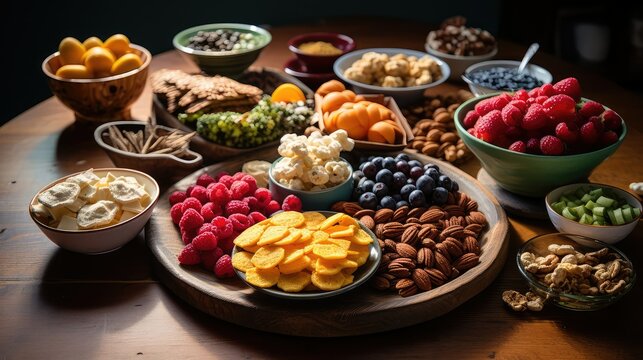 popcorn snacks on a table