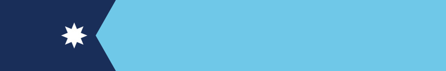 Obraz premium Flag of Minnesota state. Minnesota long banner flag digital vector illustration