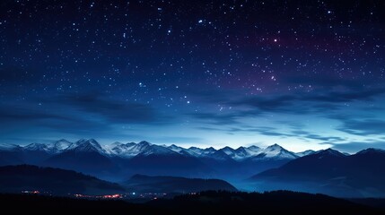 Naklejka premium sky stars red white blue