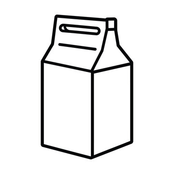 recommend clip art: Milk Carton Line Art Icon, Outline Vector Illustration 