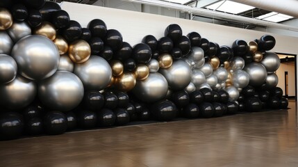 corporate balloon wall