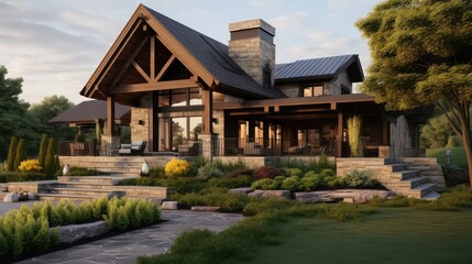 stone house elevation