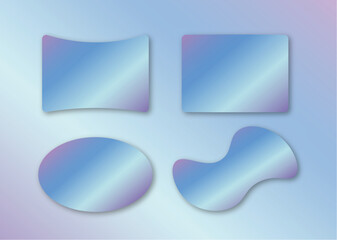 hologram sheet glass-morphism graphic