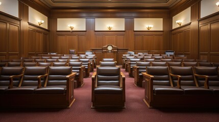 justice empty jury box