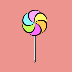 colorful lollipop illustration