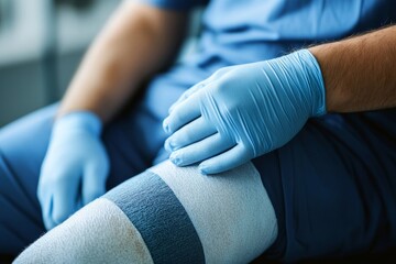 Fototapeta premium Adult Hurt At Job, 