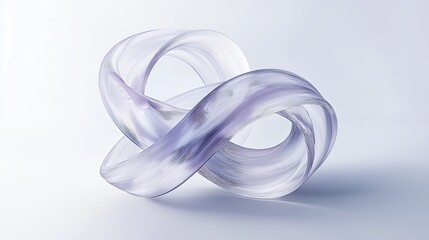 Fototapeta premium Elegant Abstract Design of Swirling Curves in Soft Purple Tones