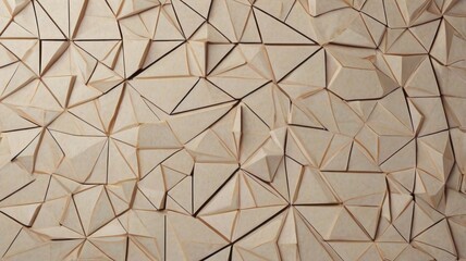 Fototapeta premium A clean, minimalist geometric background featuring subtle polygonal shapes in neutral tones. The design is modern and calming, offering a simple yet elegant backdrop with a contemporary feel.