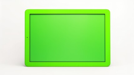 photo tablet green screen isolated