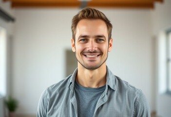 Obraz premium Portrait of a healthy male in a relaxed pose