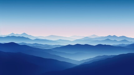 Fototapeta premium range gradients blue