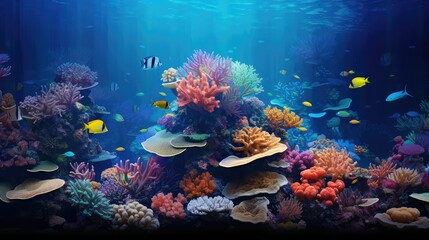 Obraz premium marine blue photo background