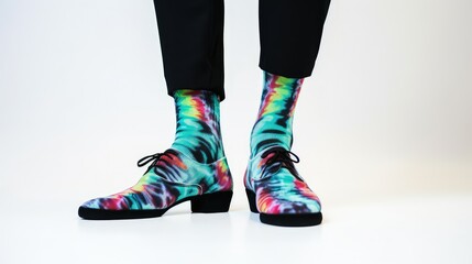 socks black white tie dye