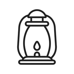 Oil Lamp icon vector image. Suitable for mobile apps, web apps and print media.