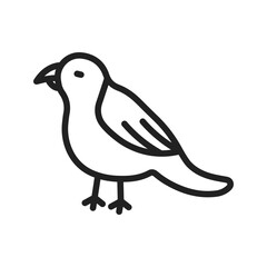 Bird icon vector image. Suitable for mobile apps, web apps and print media.