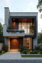 Accessory Dwelling Unit (ADU) A modern tiny house concept showcasing the versatility and efficiency of accessory dwelling units, perfect for urban living and sustainable design