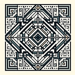 Obraz premium Modern Geometric Seamless Vector Art