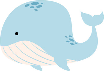 whale sea life cartoon