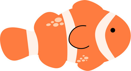 clownfish sea life cartoon