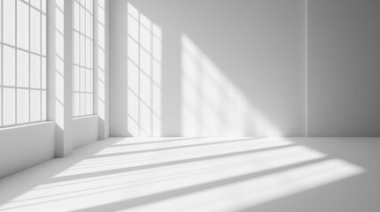 Obraz premium White studio mockup ideas decor design inspiration art display background