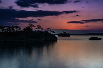 松島馬の背朝日