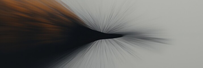 Obraz premium Abstract Flowing Black and Brown Ink Texture on White Background