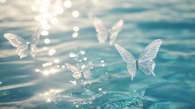 Butterflies over Water